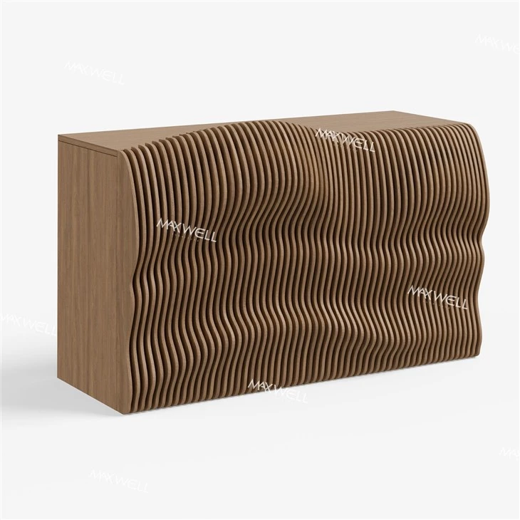 Parametric Wave Wooden Bar Counter suppliers