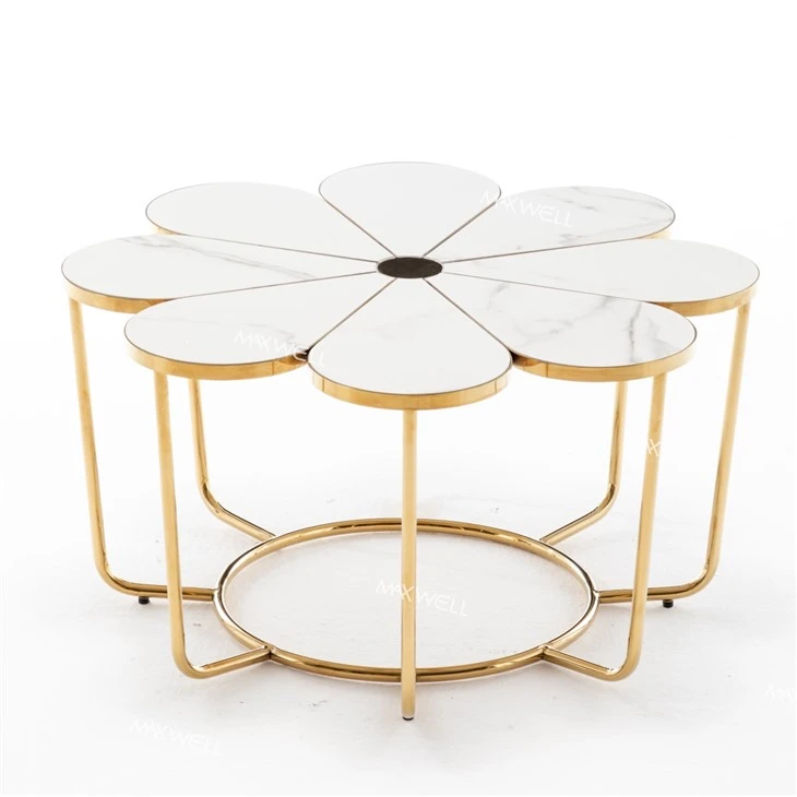 Flower Marble Wedding Coffee Table