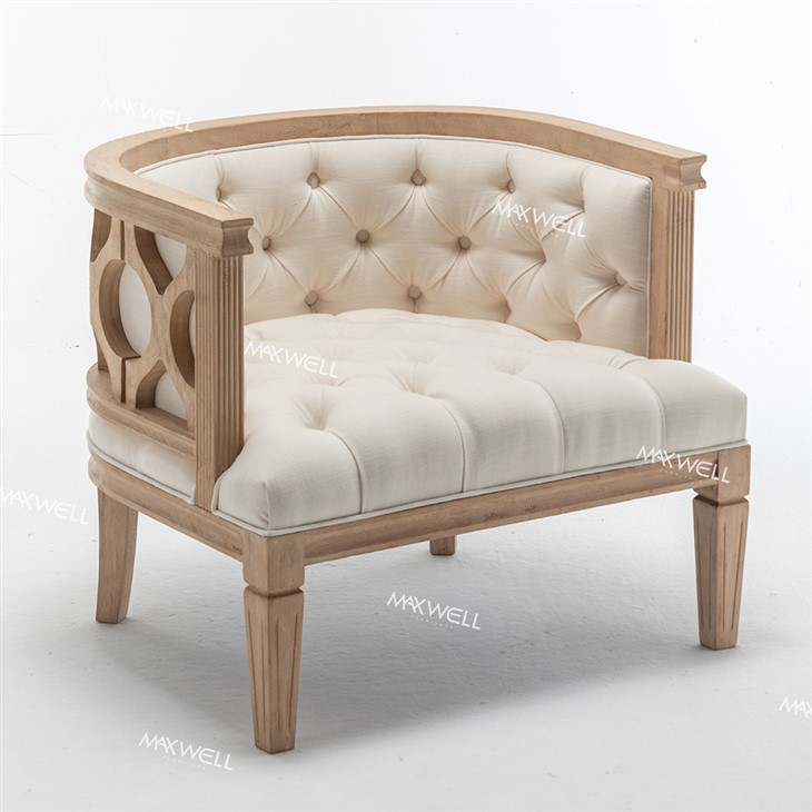 Hollow Carved Solid Wood Banquet Wedding Sofa