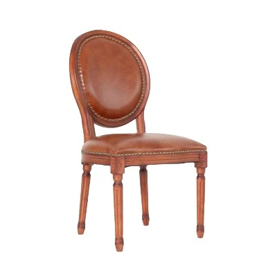 Red Leather Louis Pop Chair Red Leather Louis Pop Chair
