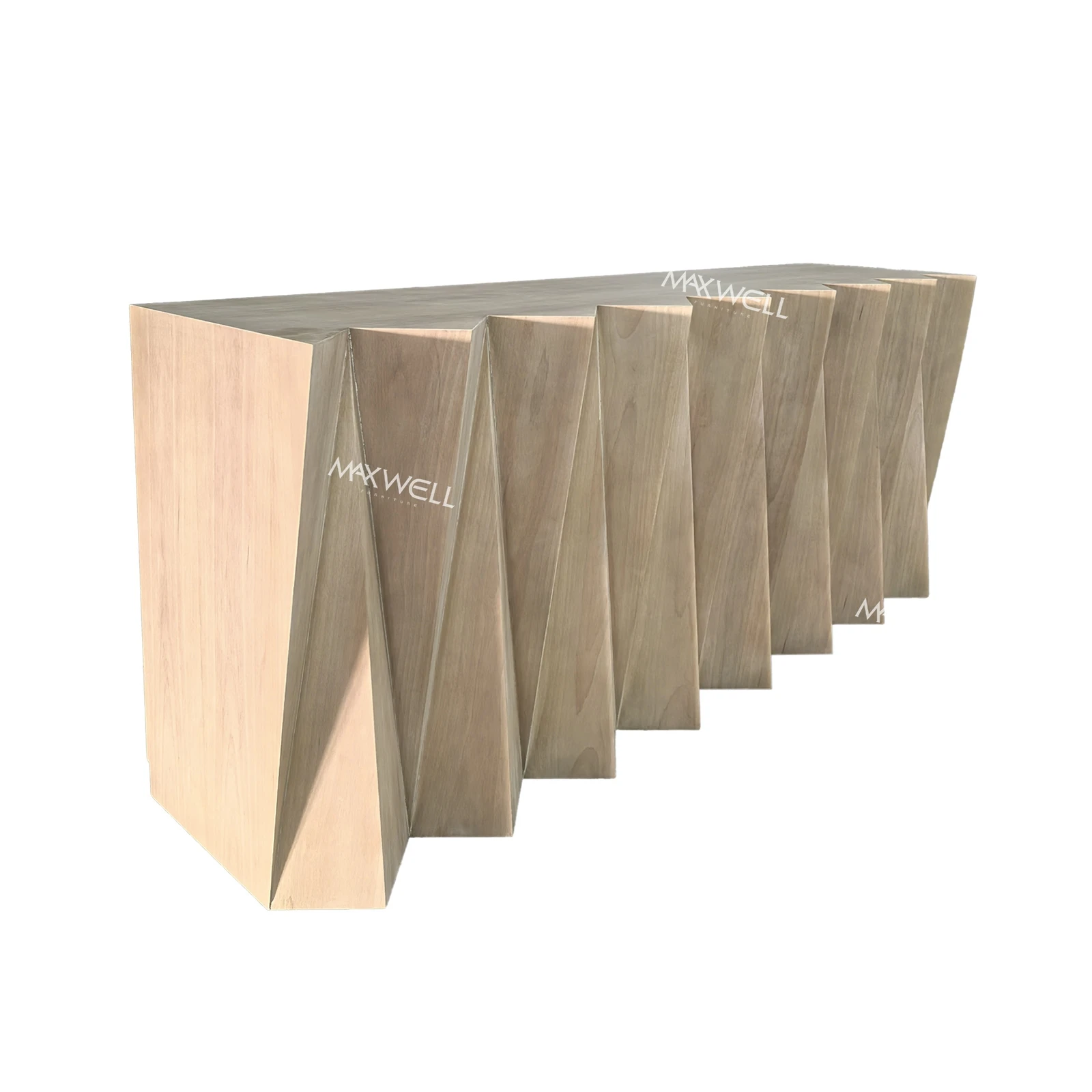 Straight Accordion Wood Bar Counter Straight Accordion Wood Bar Counter