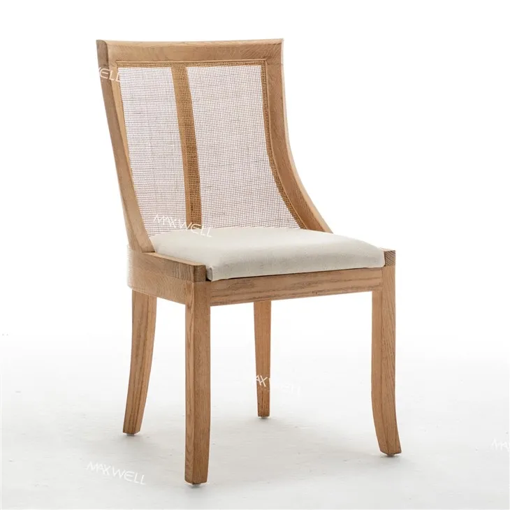 Solid Wood Rattan Back Event Chair
